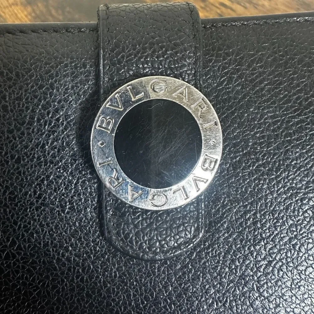 BVLGARI‎ B Zero Bifold Wallet Black Leather